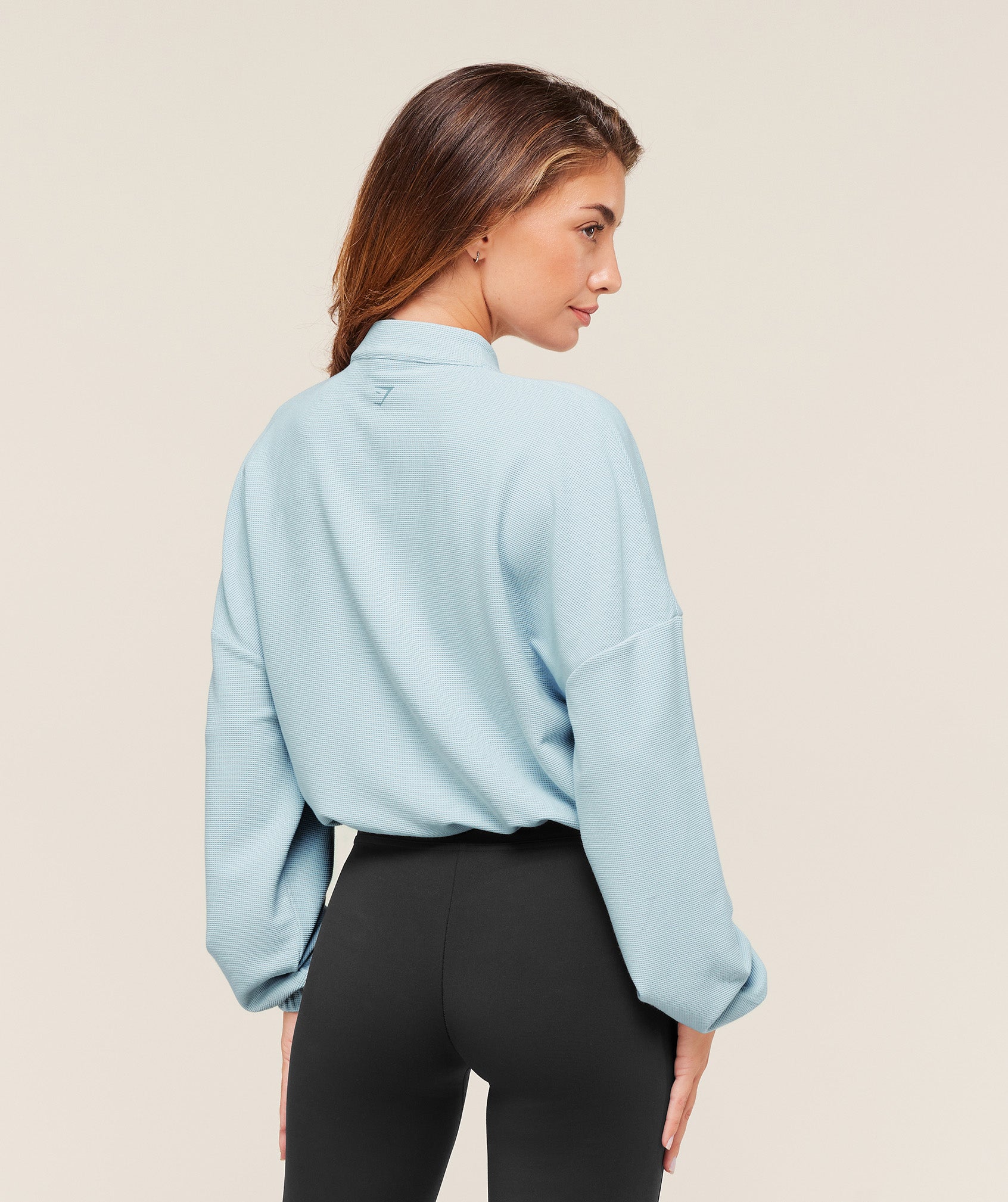 COACH Waffle Midi Zip Up Jacket