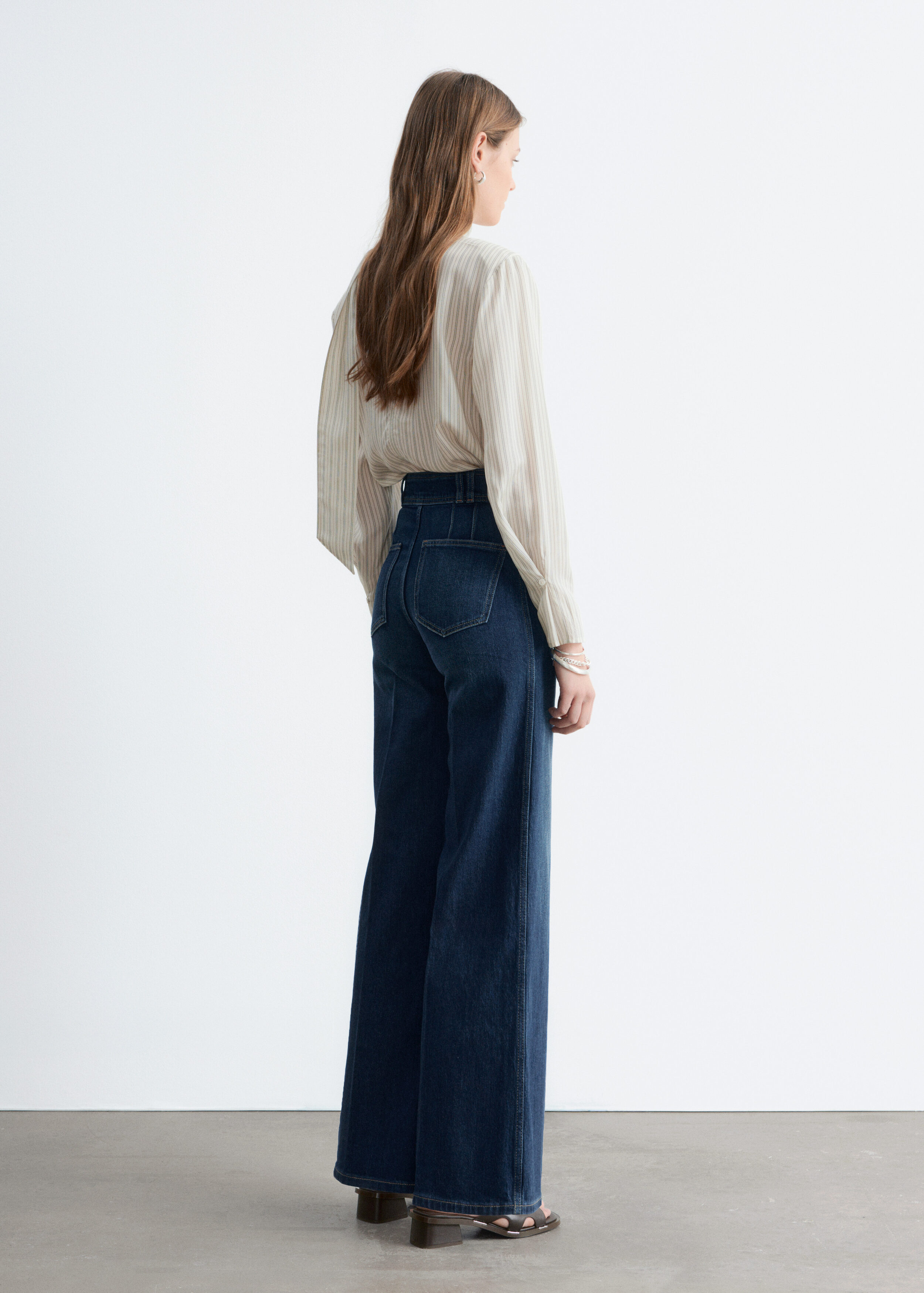 & Other Stories PRESS-CREASE FLARED JEANS