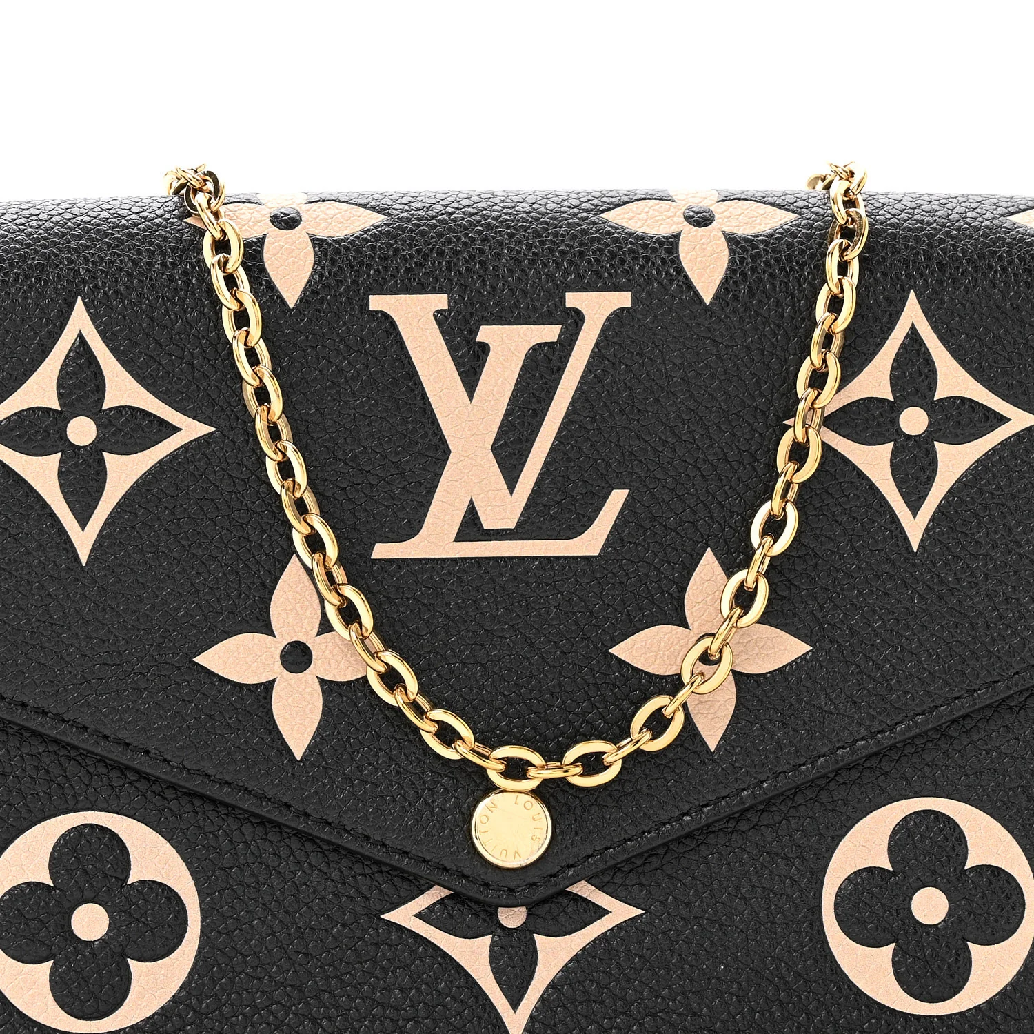 Empreinte Monogram Giant Felicie Pochette Black Beige - Top Club