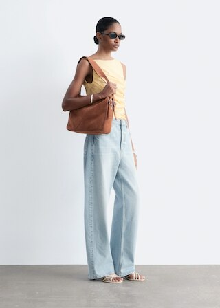 & Other Stories TEXTURED BOATNECK TOP