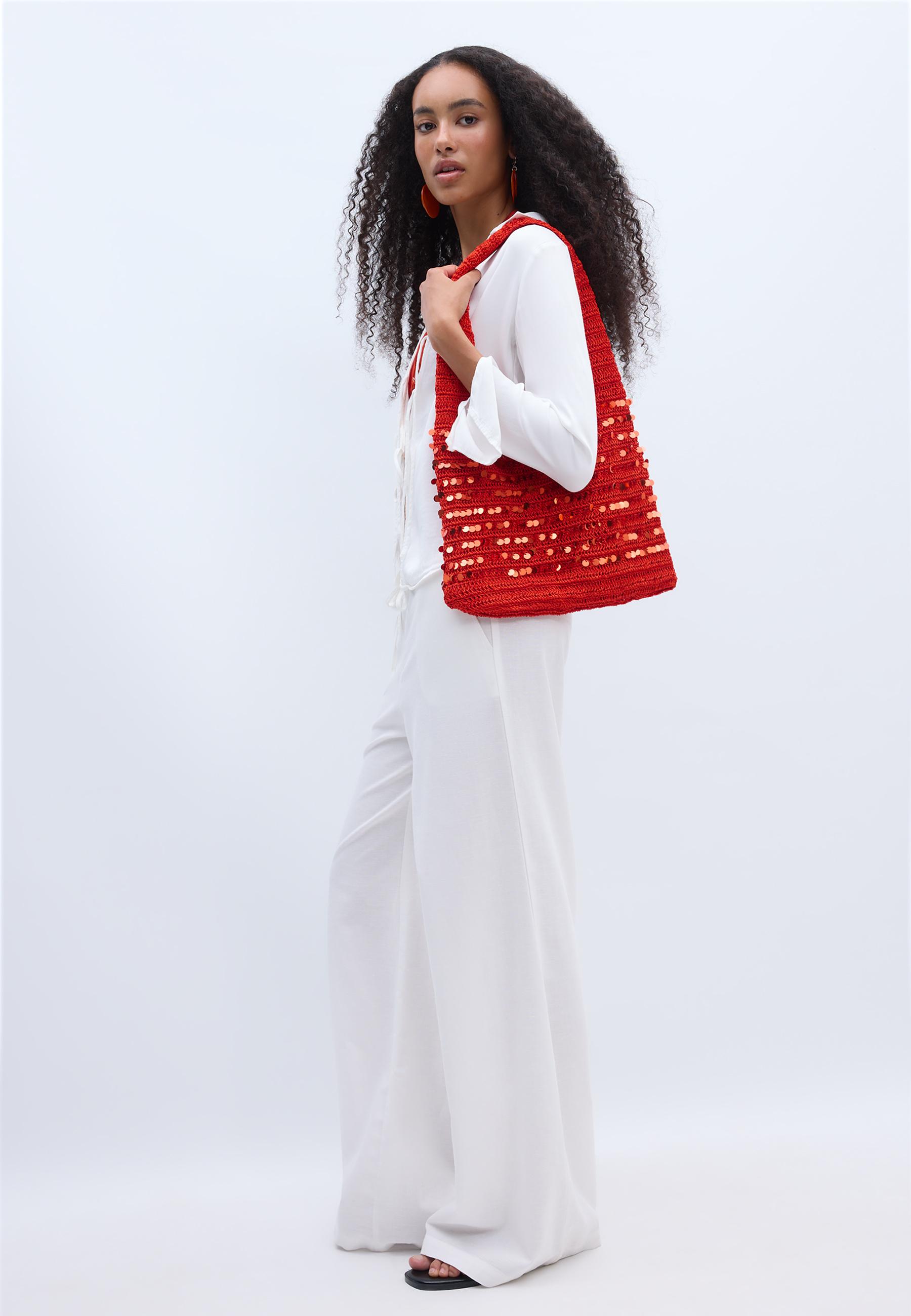SEQUIN SHOULDER BAG