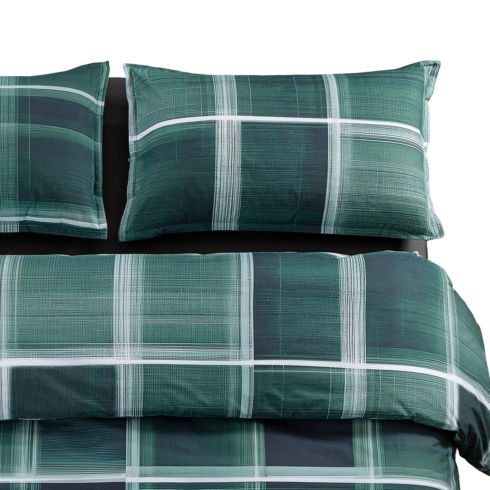 Copripiumino Con Federe In Percalle Psychedelic Checks Matrimoniale Blue Royal Diesel