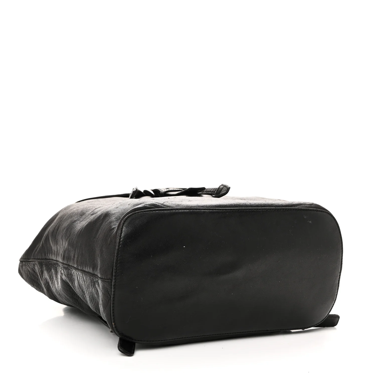 Soft Calfskin Cinch Backpack Black - Top Club