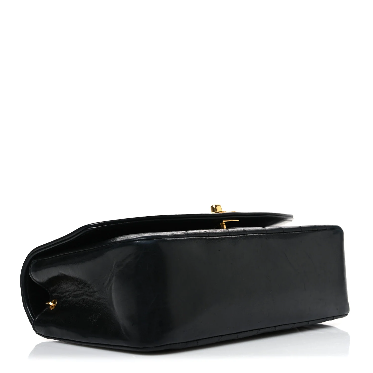 Lambskin Quilted Small Single Flap Black - Top Club