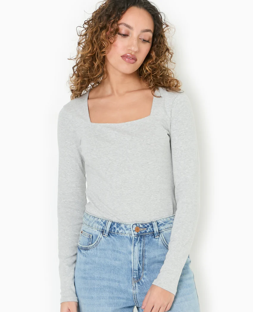 Pimkie Body manches longues encolure carrée