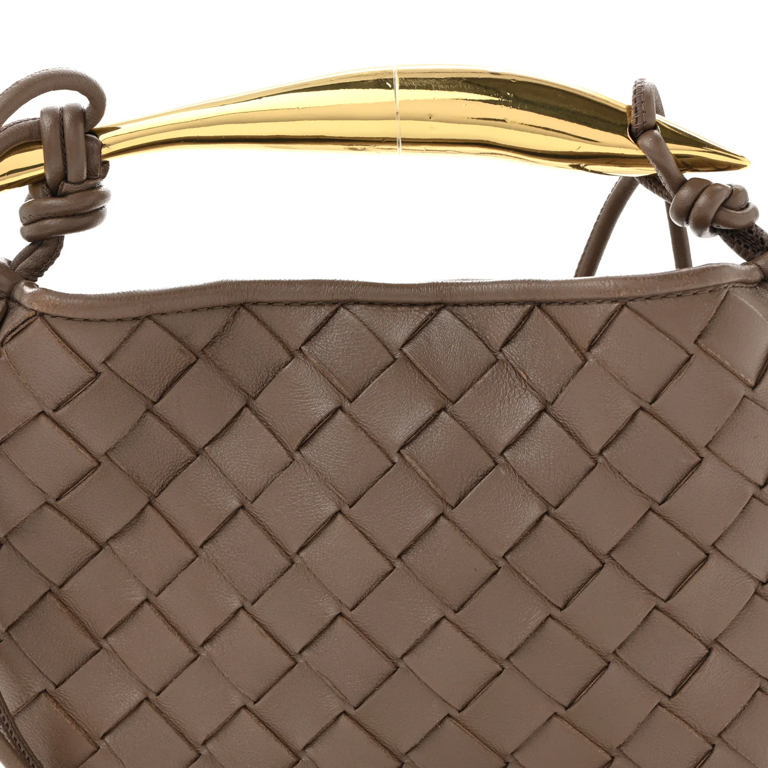 Nappa Intrecciato Mini Sardine Bag Taupe Grey - Top Club
