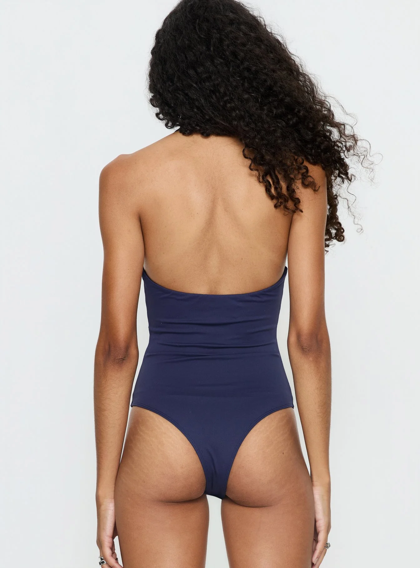 Someone New Halter Bodysuit Navy