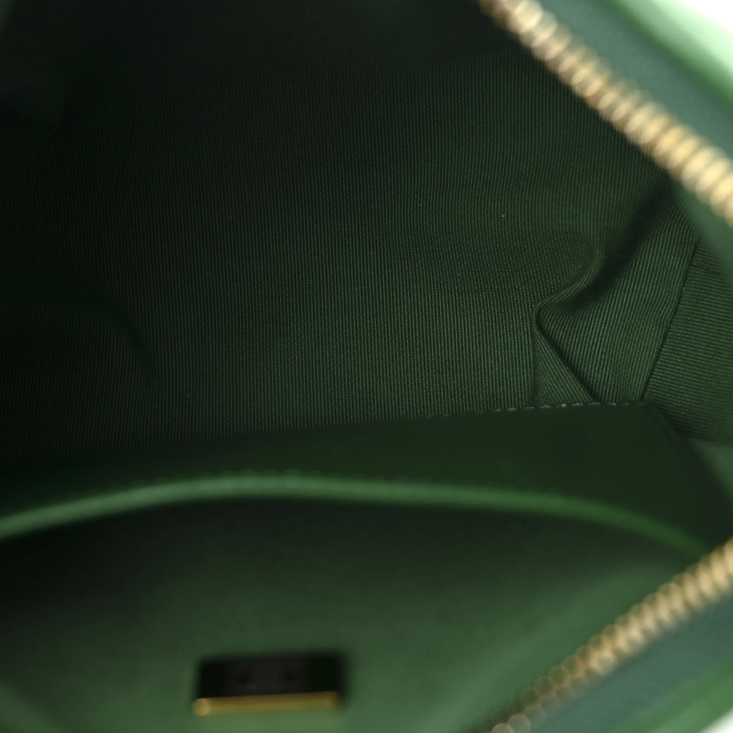 Shiny Crumpled Lambskin Quilted Small CC Funky Town Hobo Green - Top Club