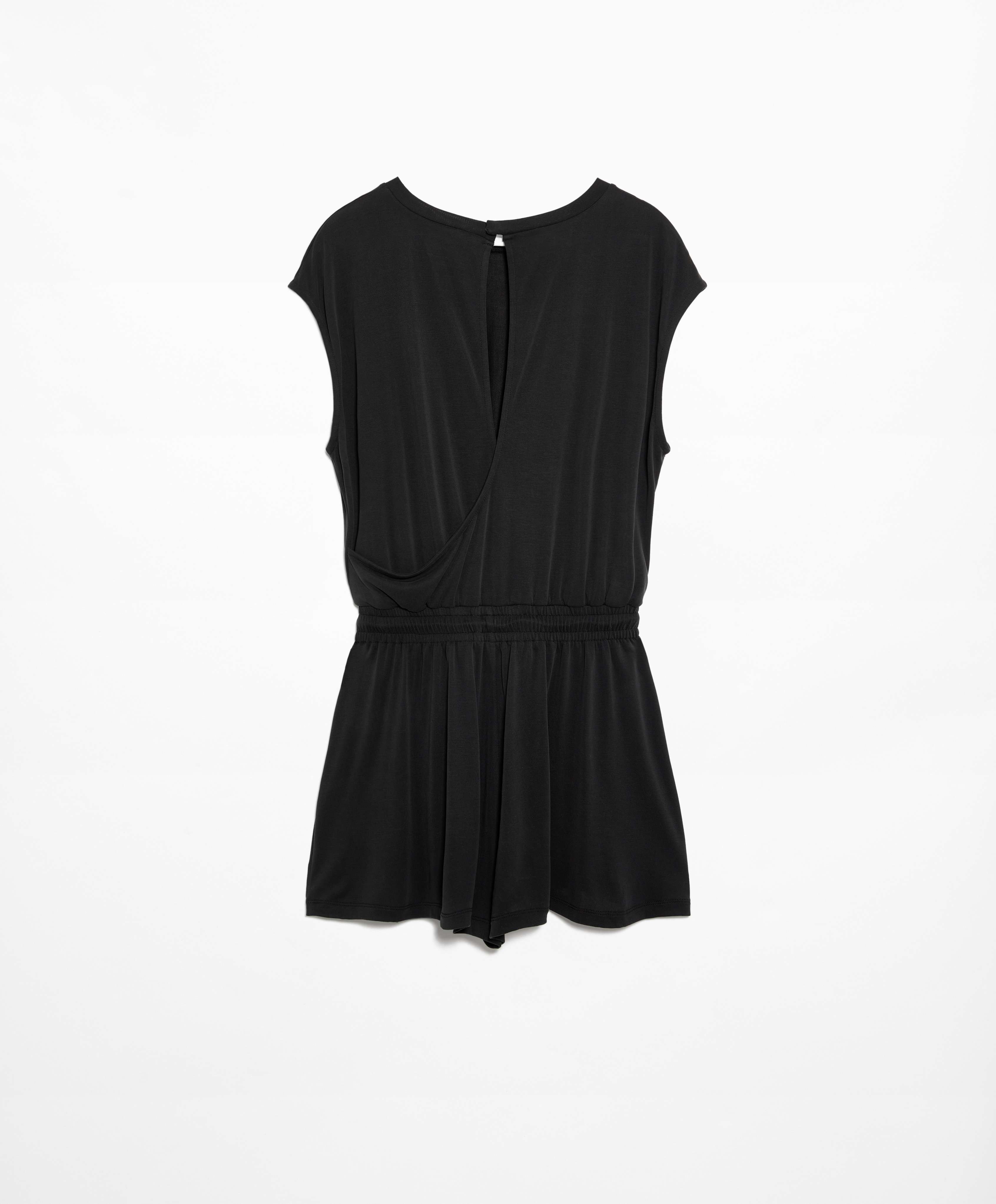 OYSHO Modal blend sleeveless short jumpsuit