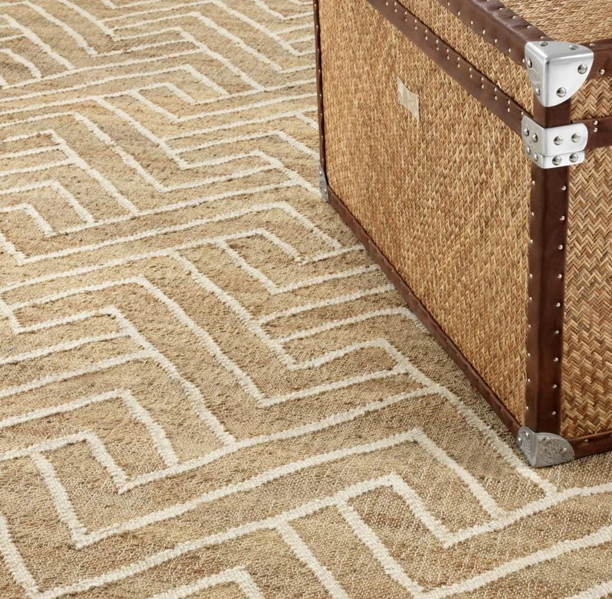 Luxury living room carpet natural colors / white 300 x 400 cm - luxury collection