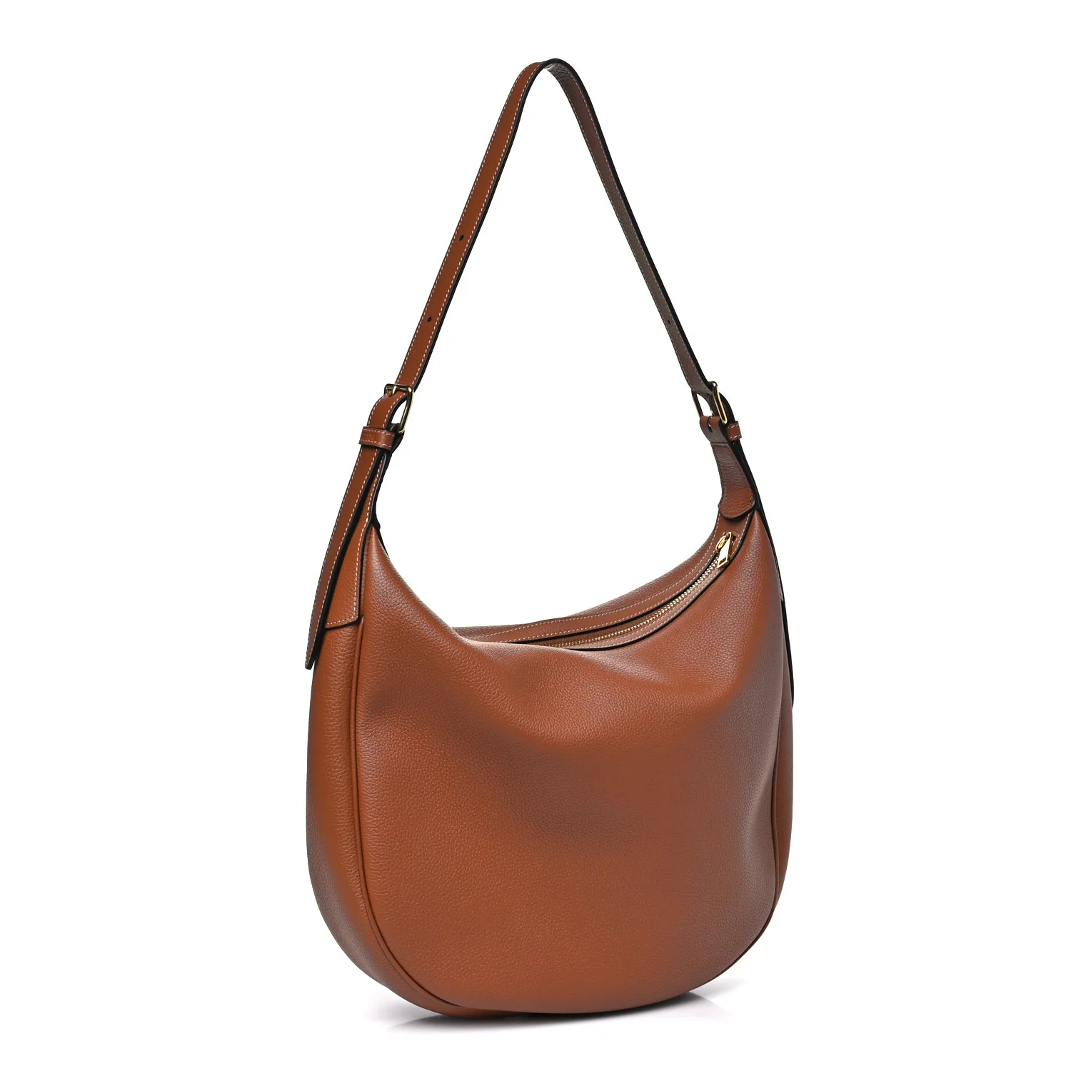 Supple Calfskin Medium Triomphe Heloise Shoulder Bag Tan - Top Club