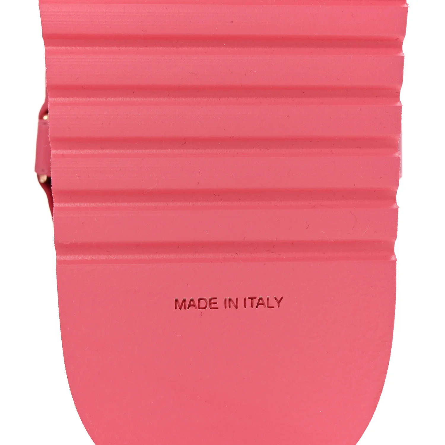 Lambskin Logo Platform Sandals 39 Pink Red - Top Club