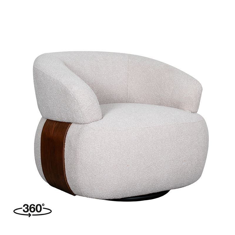 Fauteuil Sicilie walnoot