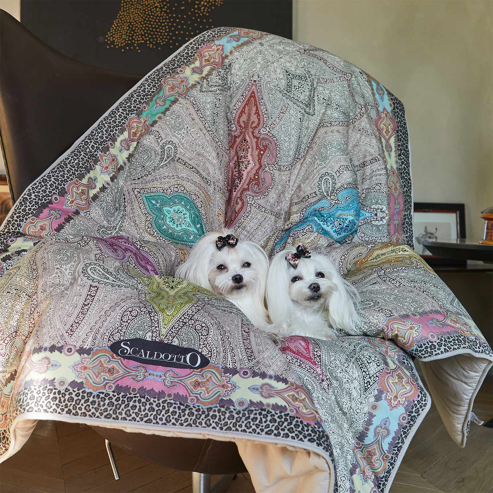 Plaid Scaldotto In Cotone Harris Cm. 130X170 Ambra Caleffi