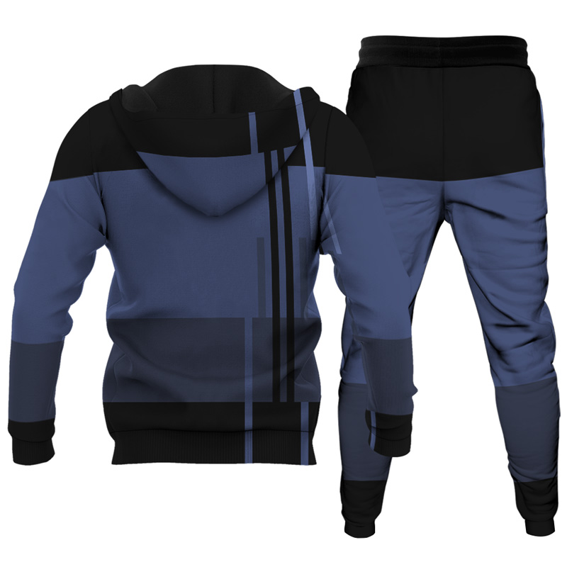 Men's Personalized Printed Hoodie Set 033