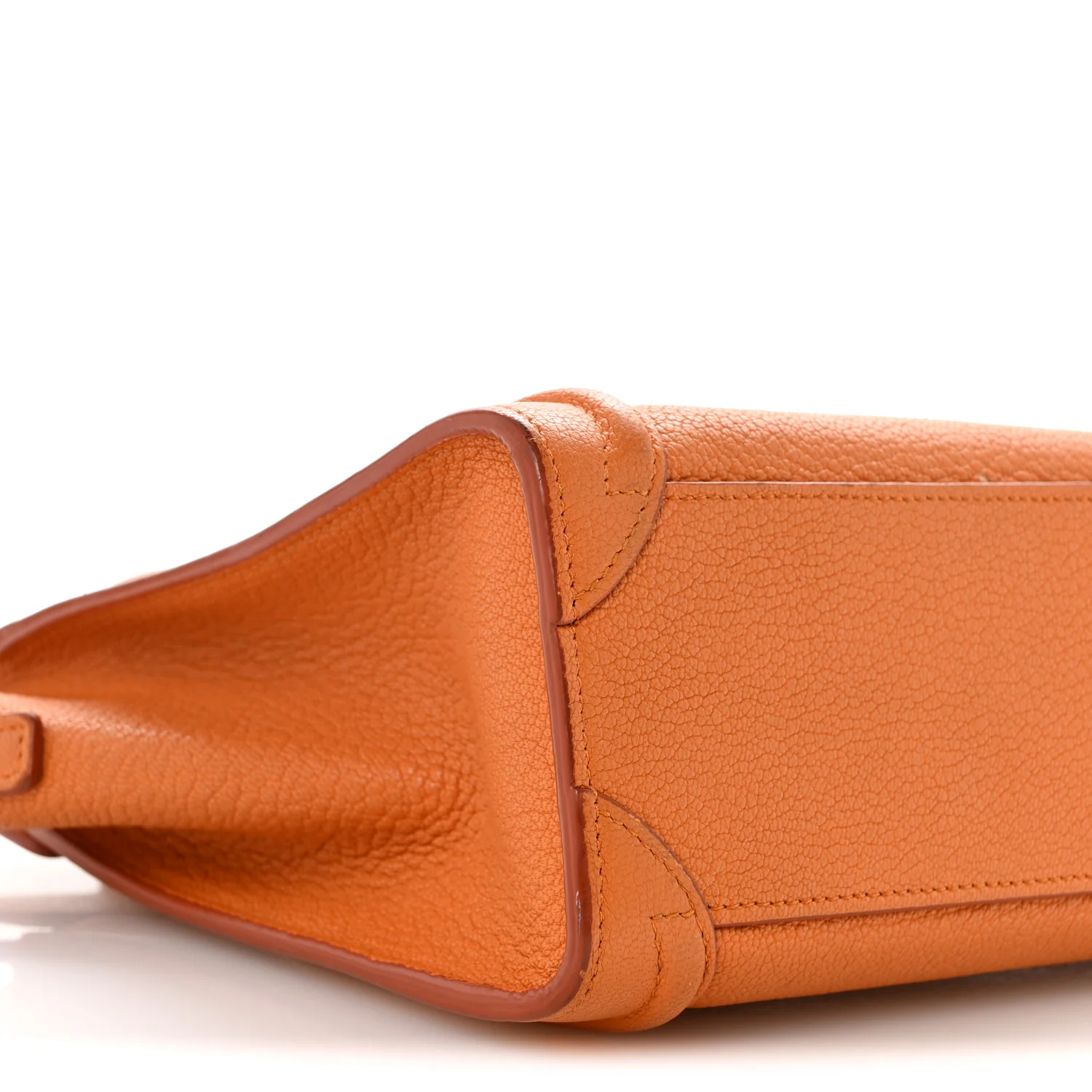 Goatskin Nano Luggage Orange - Top Club