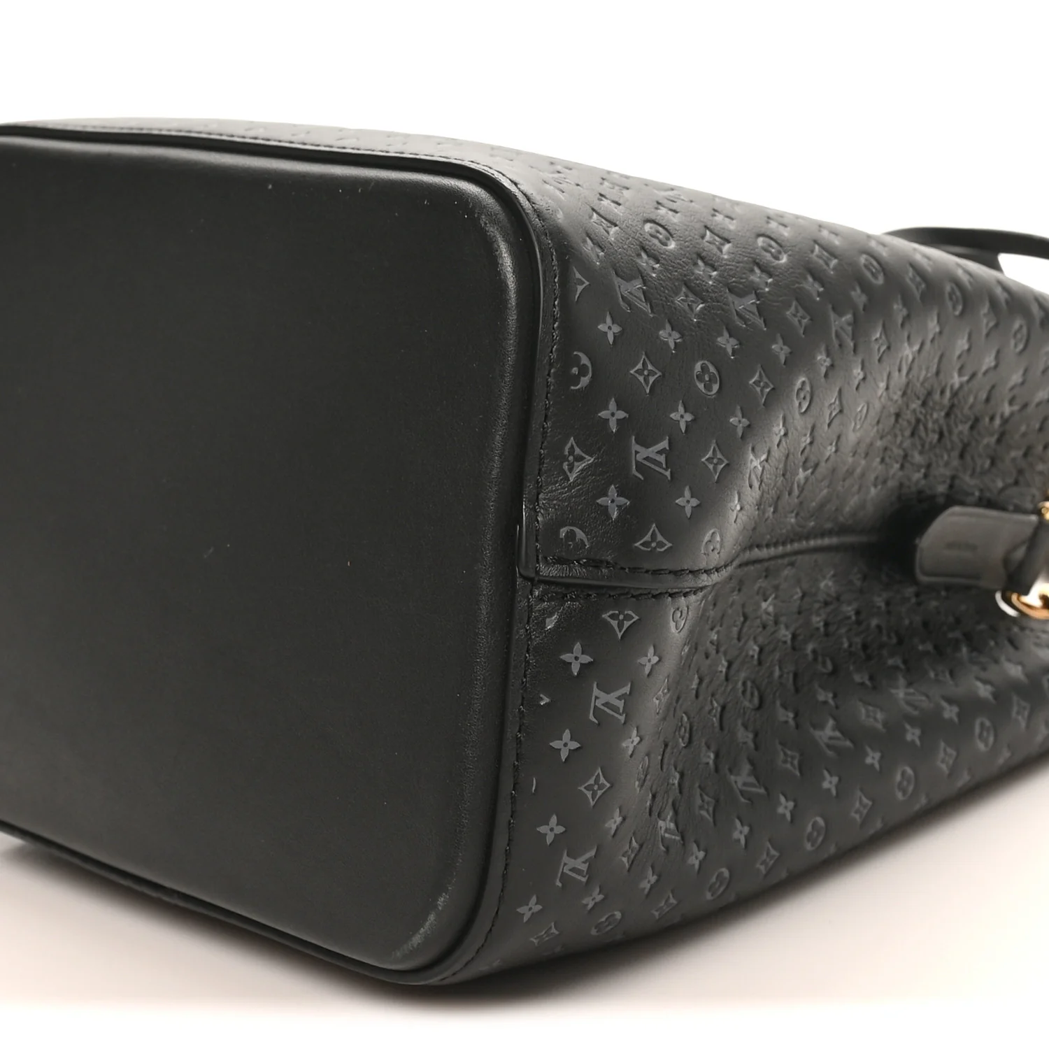 Calfskin Nanogram Embossed Neonoe BB Black - Top Club