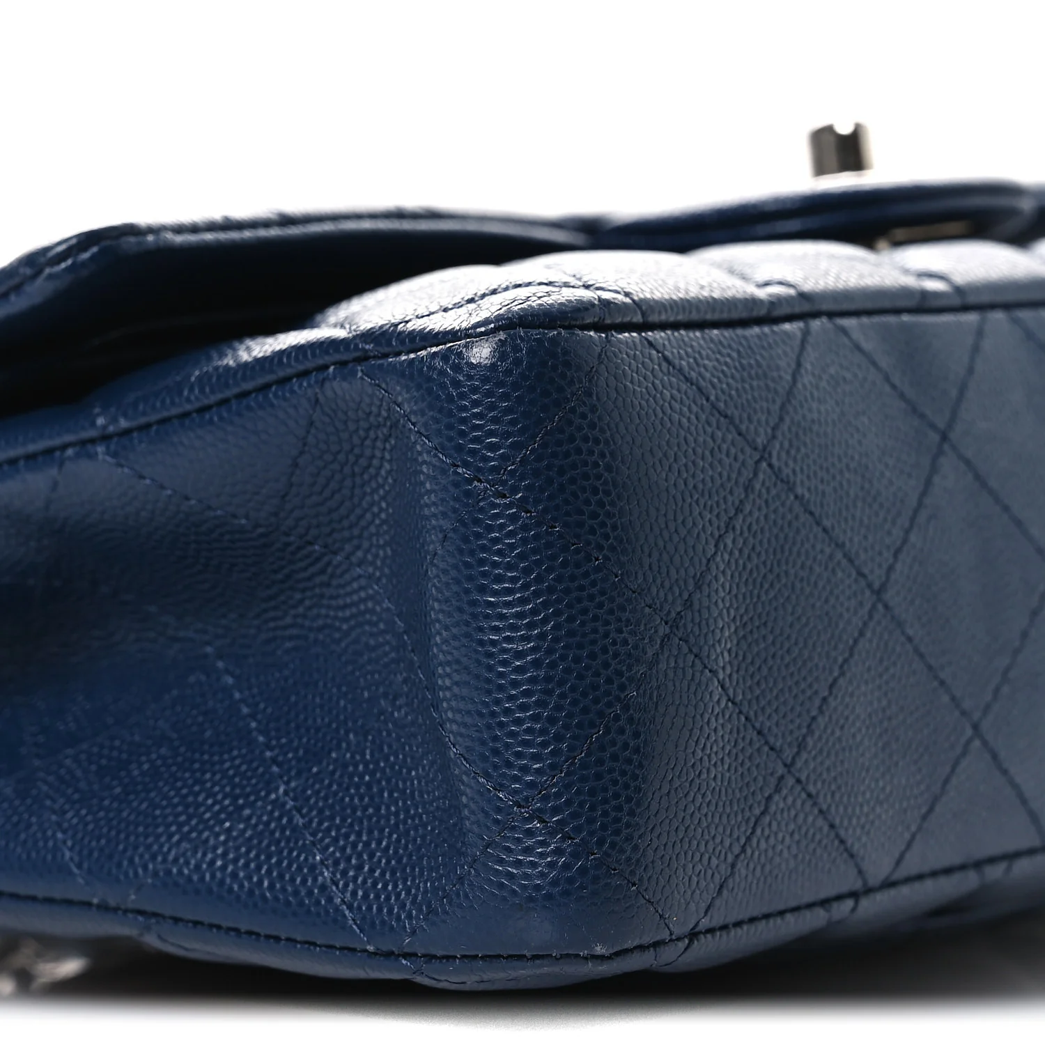 Caviar Quilted Medium Double Flap Navy - Top Club
