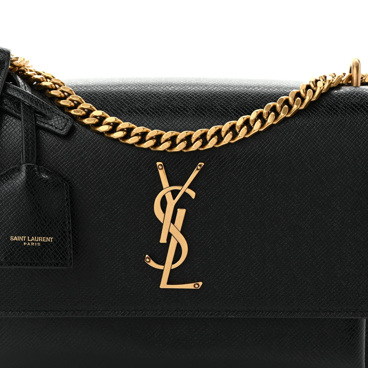 Coated Bark Calfskin Medium Monogram Sunset Black - Top Club