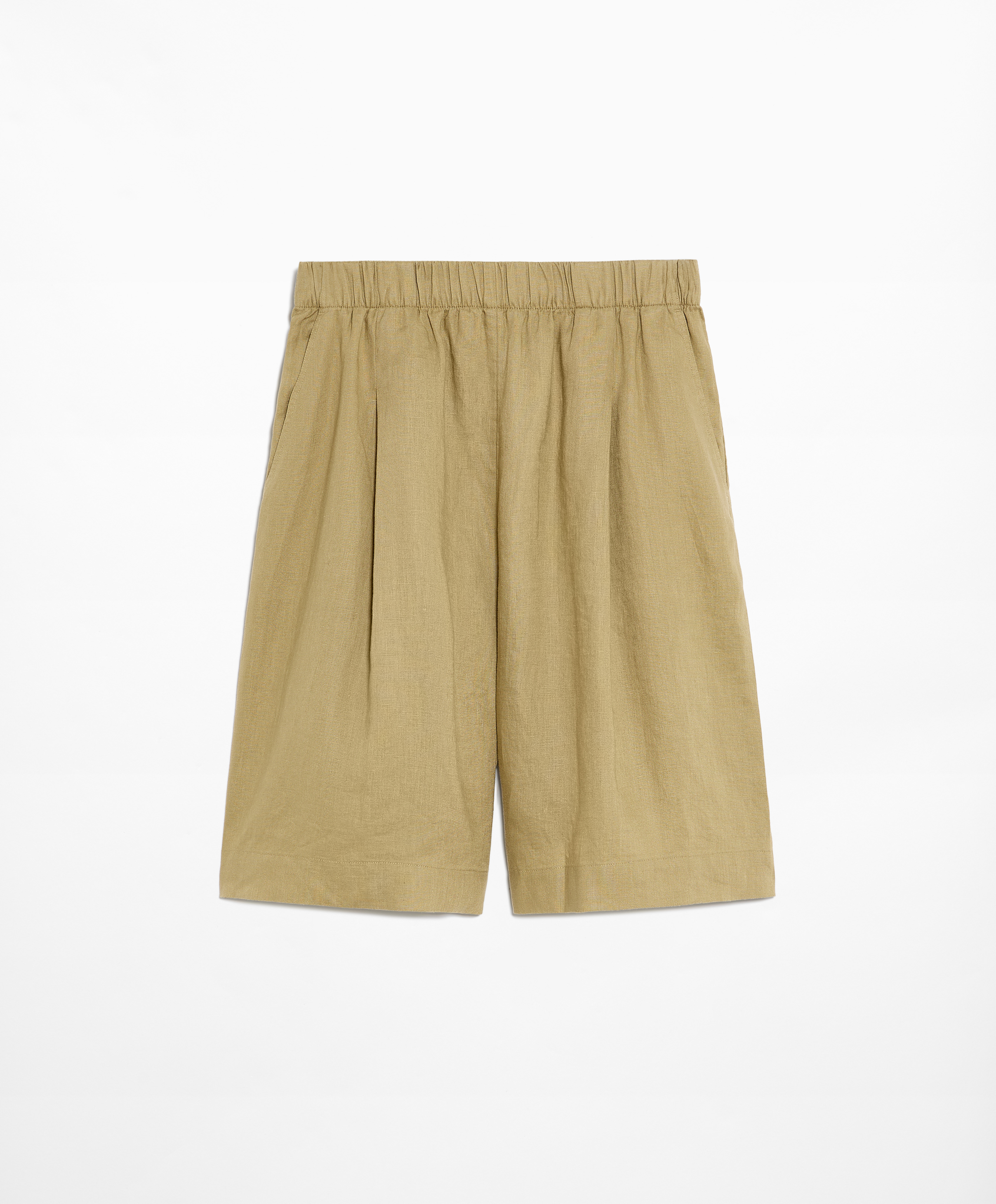 OYSHO 100% linen Bermuda shorts
