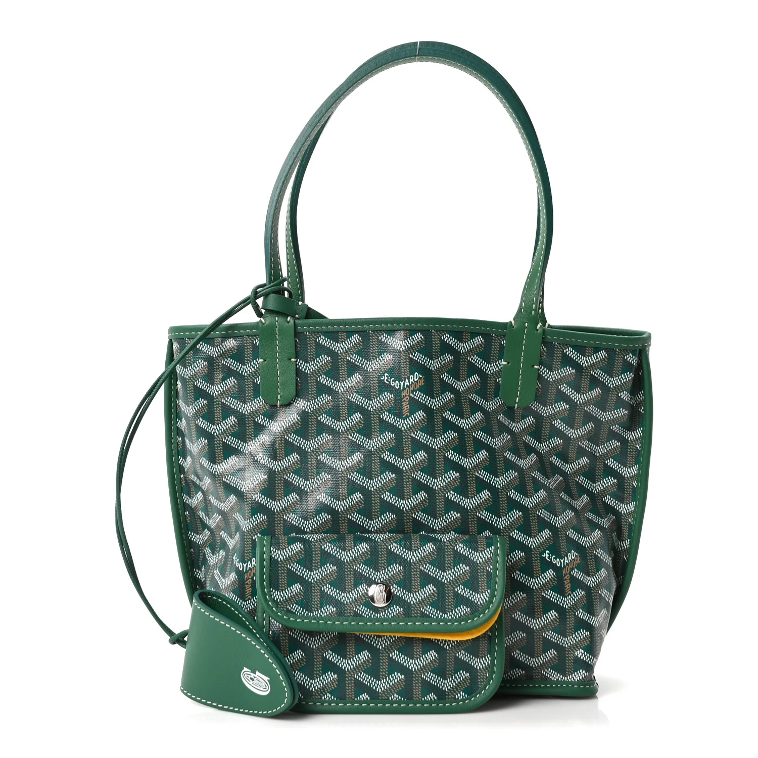 Goyardine Reversible Mini Anjou Green - Top Club