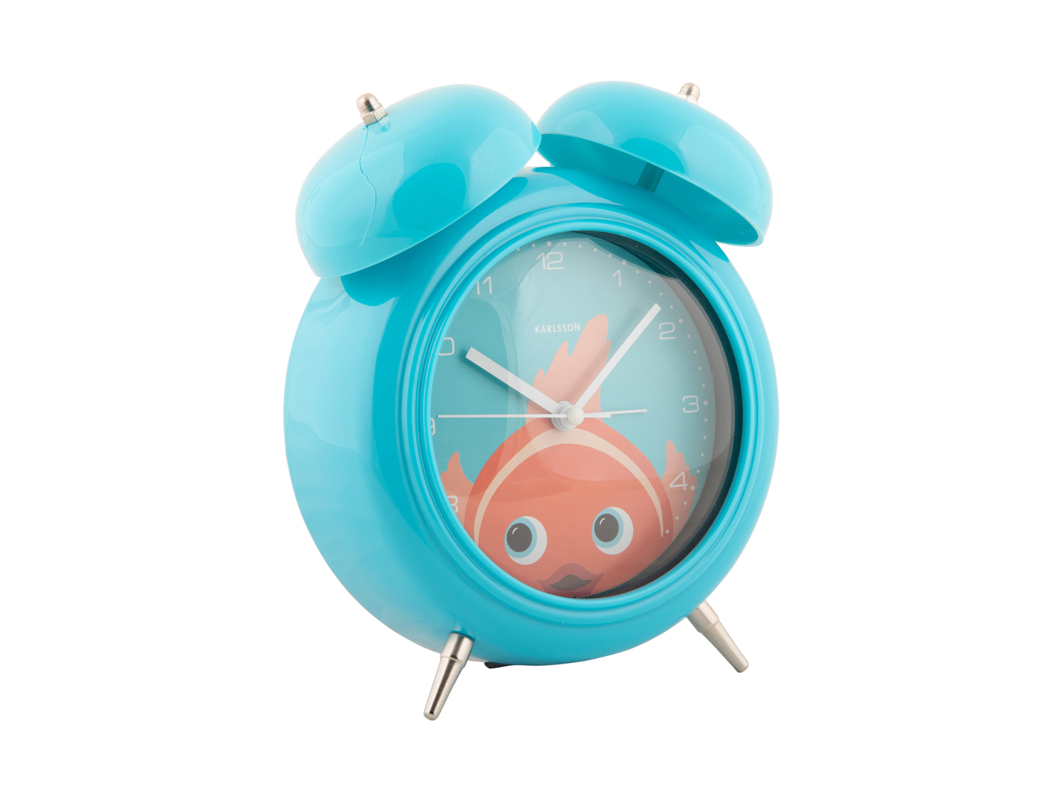 Alarm clock Peekaboo Goldfish light blue