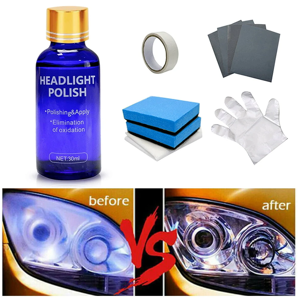 Car Polishing Headlight Repair Refurbishment Liquid Car Light Repair Agent Window Glass Cleaner Car Accessories