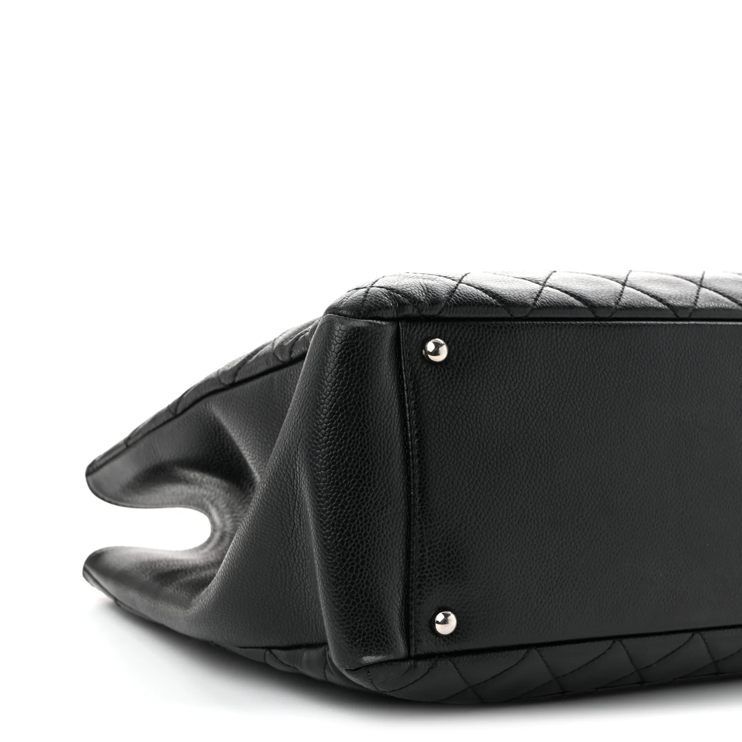 Caviar Quilted XL Grand Shopping Tote GST Black - Top Club
