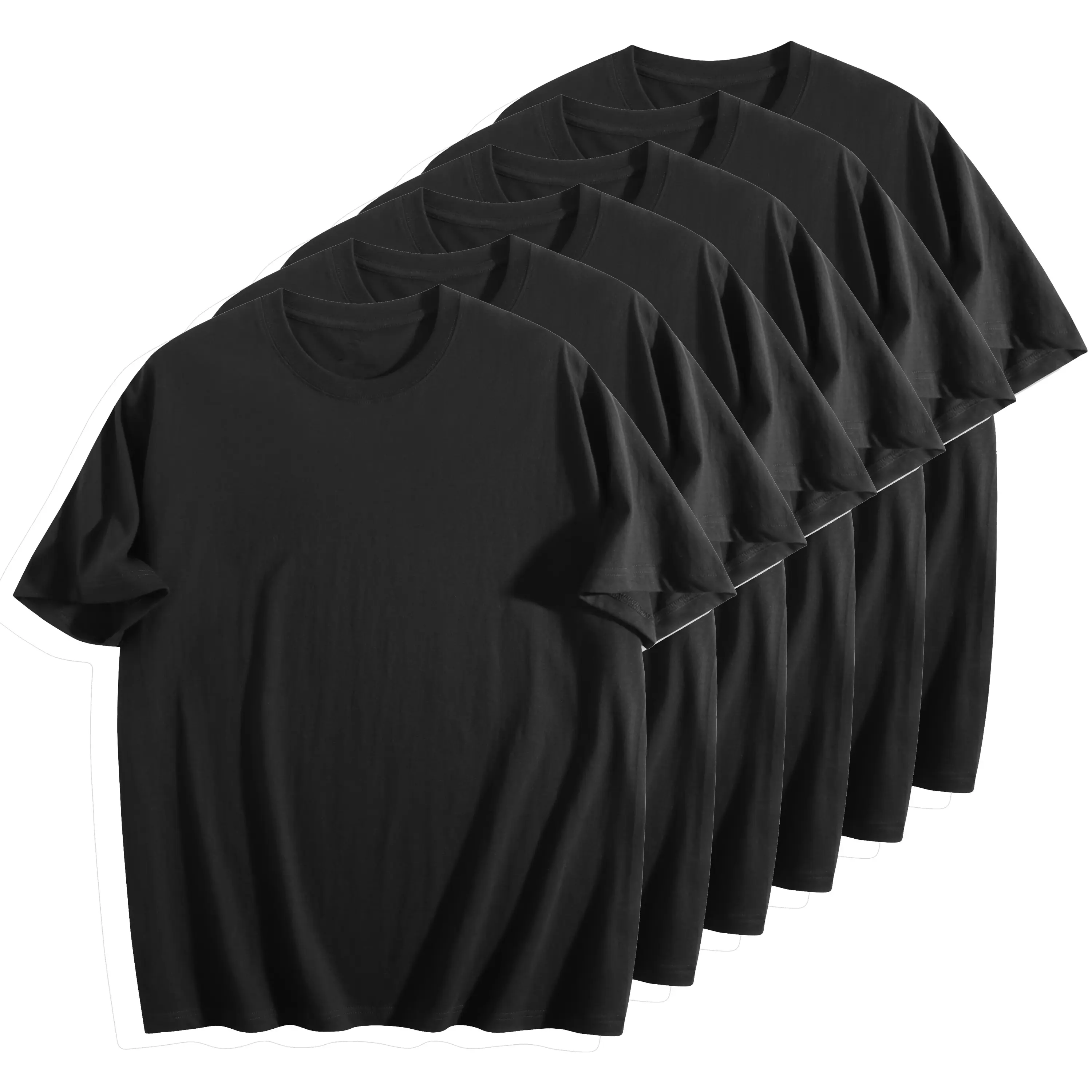 100% Cotton 180g Classic Fit Basic Tee, Unisex Year-Round Essential Top, Build Your Pack (3/6/9 Pieces)