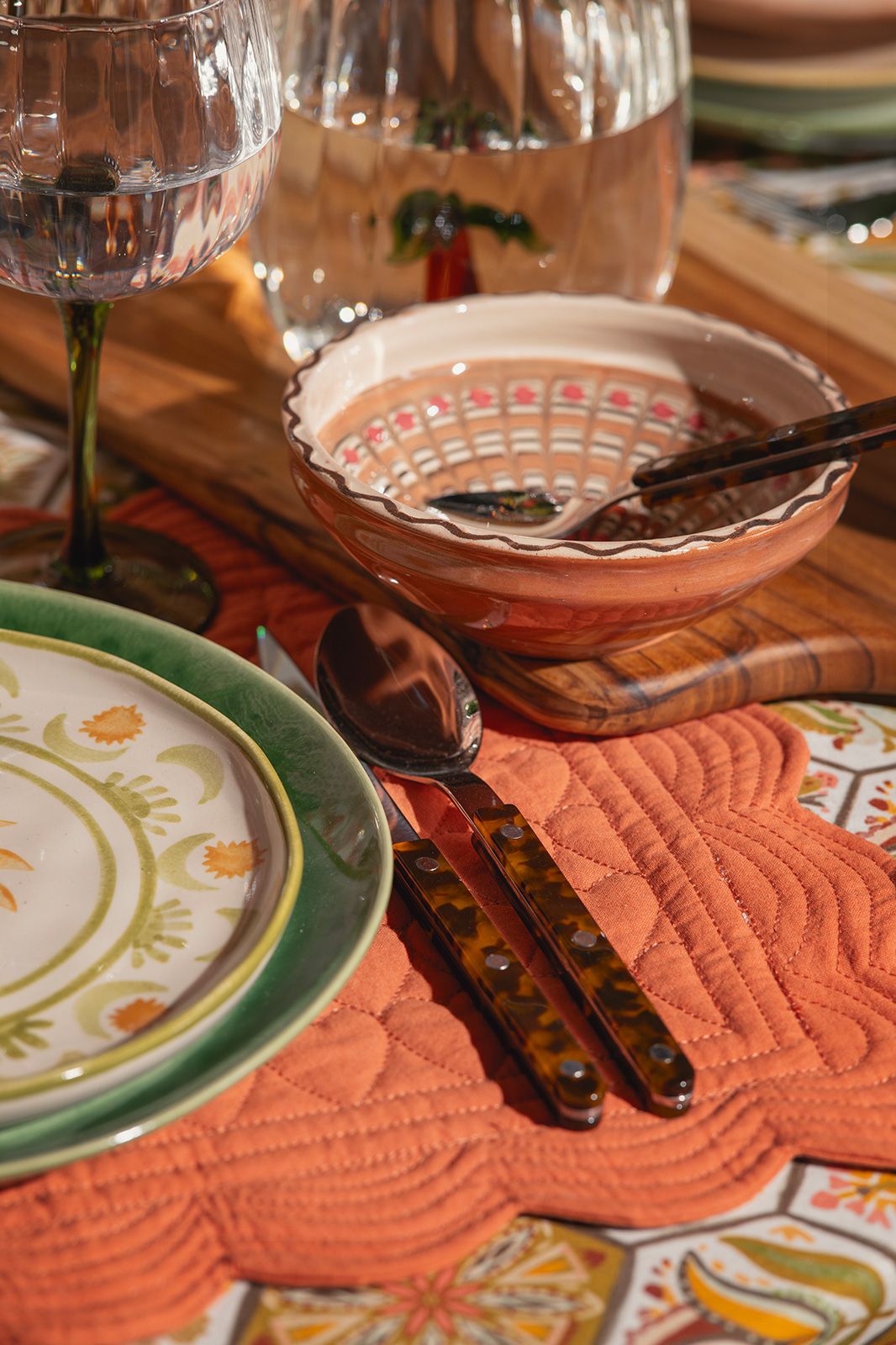 Sabre mes met tortoise print