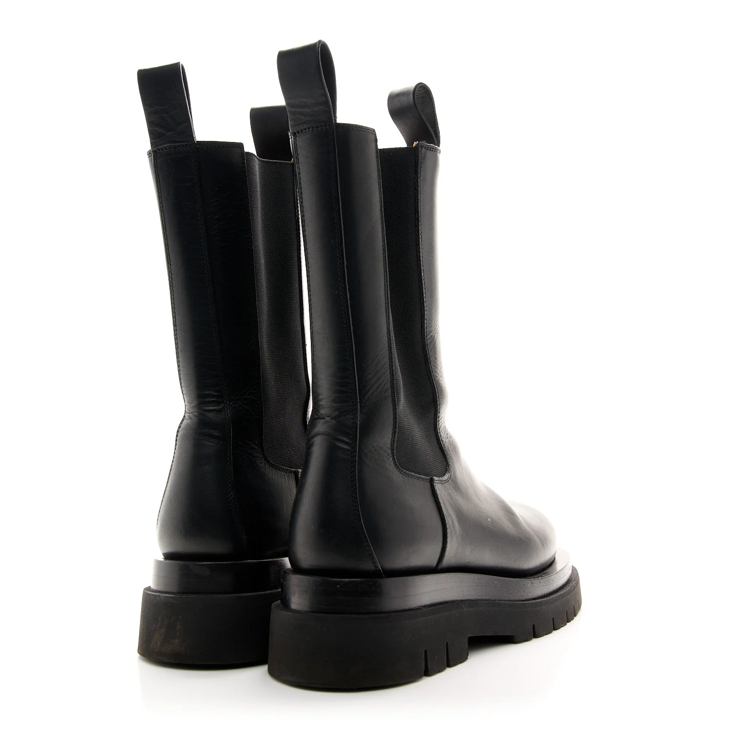 Calfskin The Lug Chelsea 55mm Boots 38 Black - Top Club