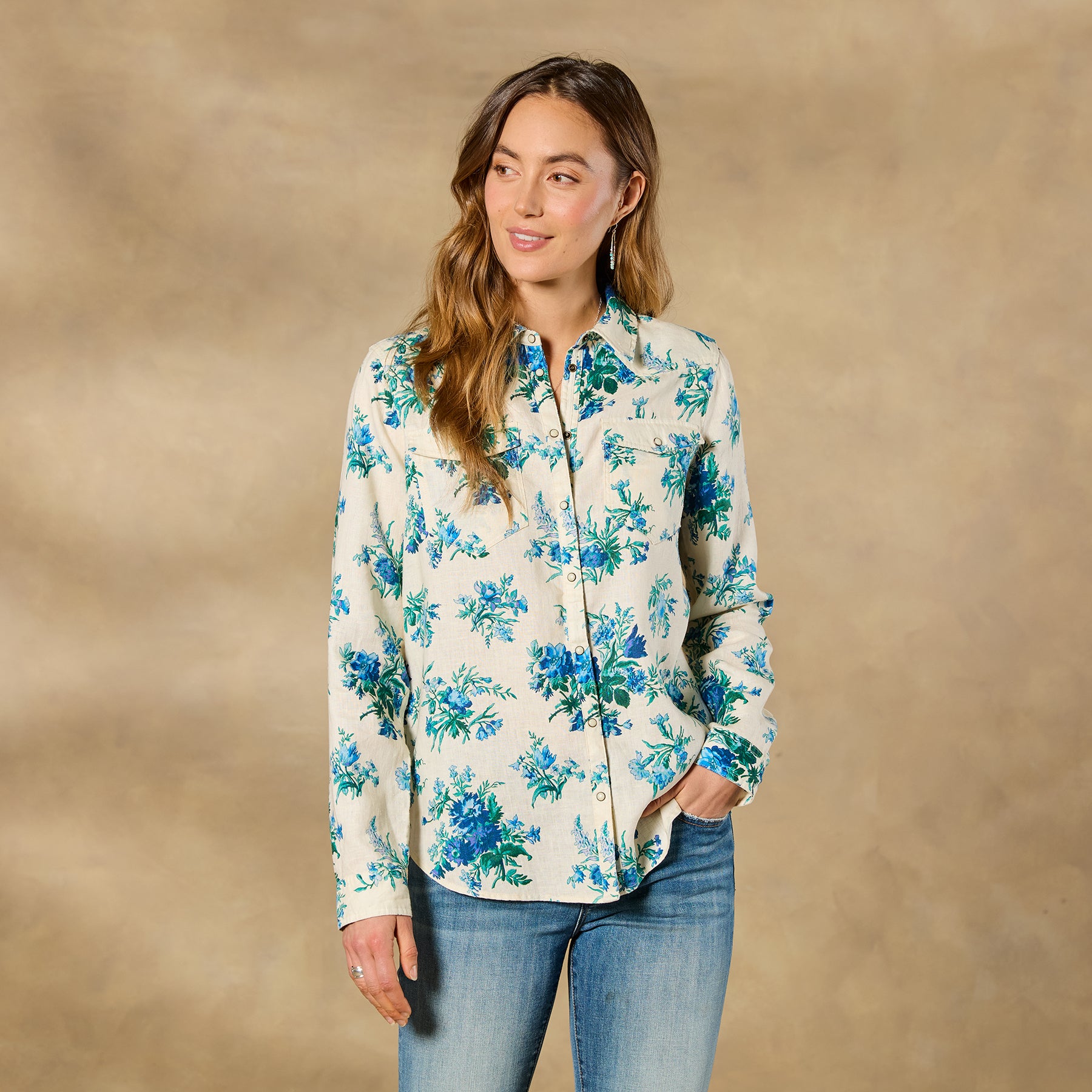 Willow Linen Floral Shirt - Sundance Living