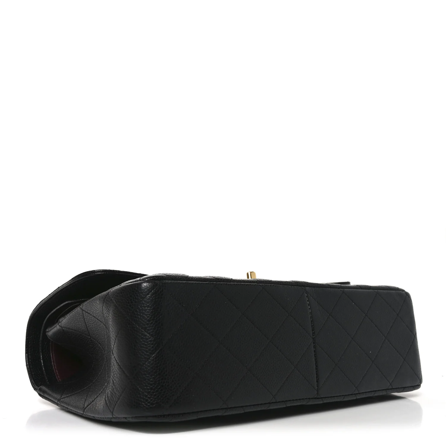 Caviar Quilted Jumbo Double Flap Black - Top Club