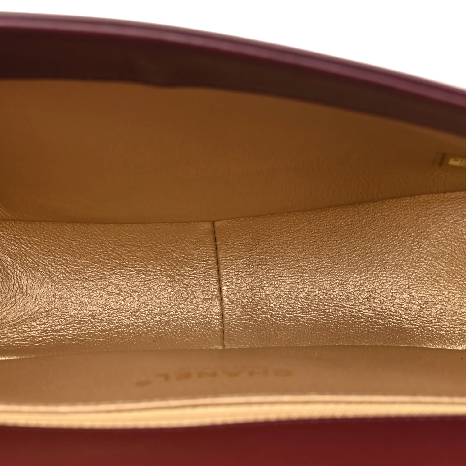 Calfskin Quilted Small Octagon CC Clasp Flap Bag Red Gold - Top Club