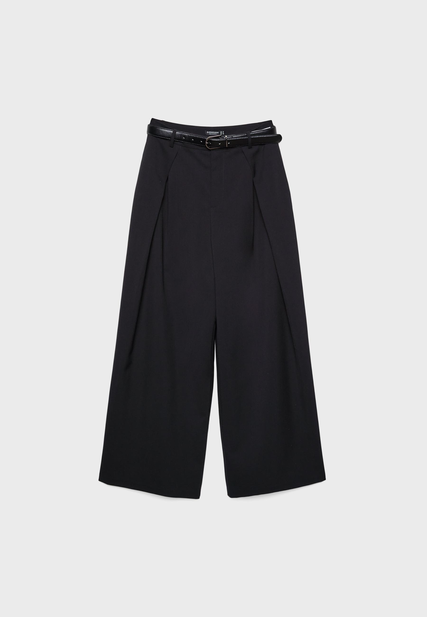 MAXI-DART TROUSERS WITH BELT