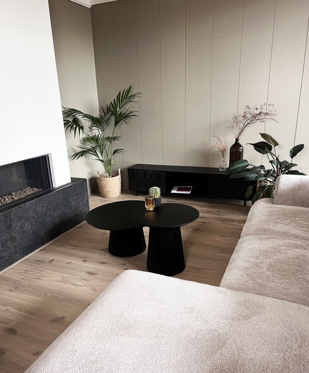 Salontafel Rome Zwart set van 2