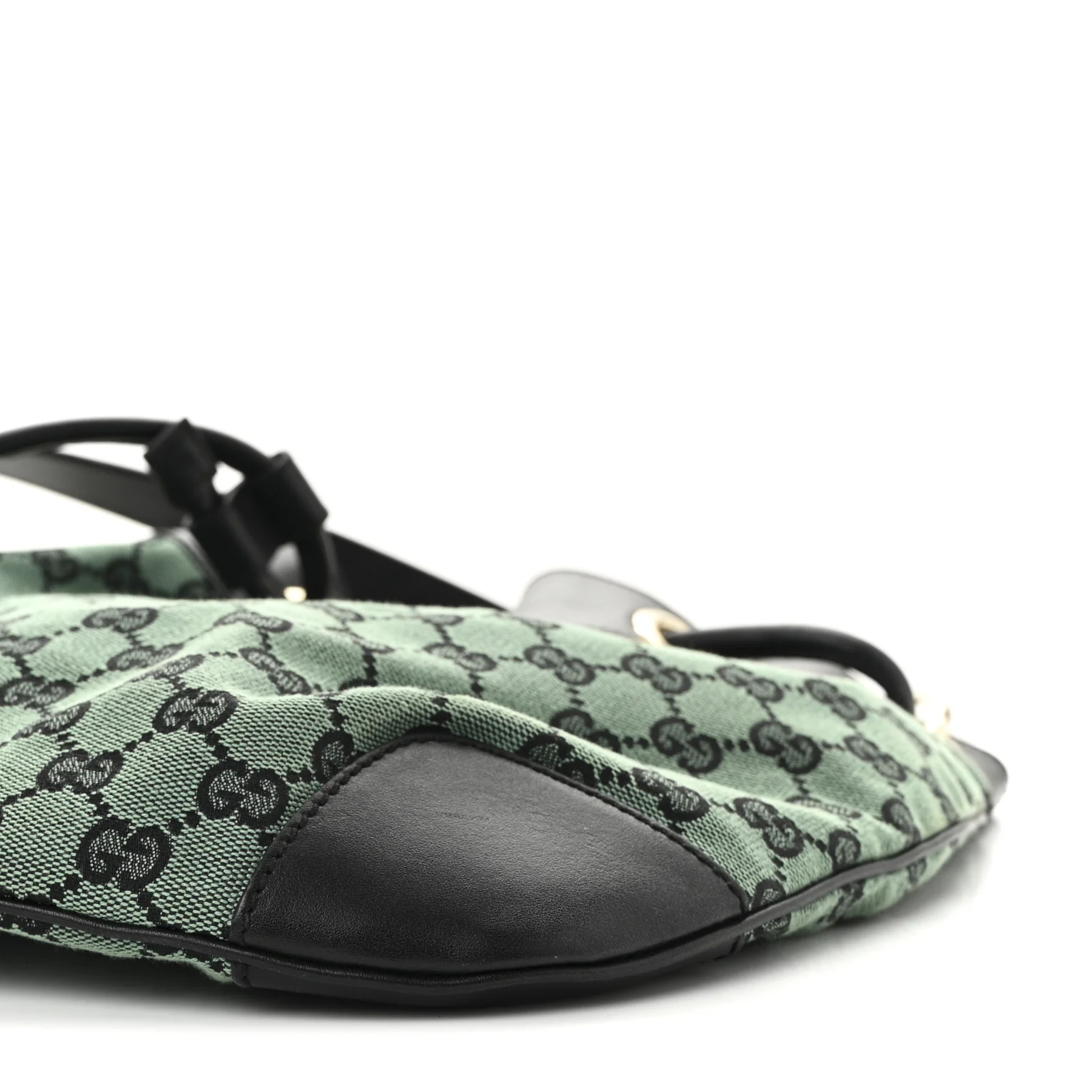 Monogram Drawstring Shoulder Bag Green - Top Club