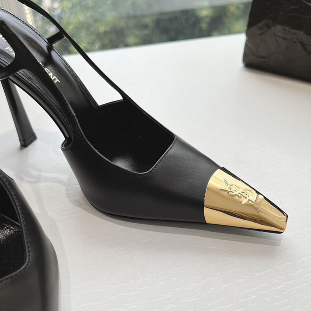 YSL Jeanne Slingback Pumps in Smooth Leather - Top Club