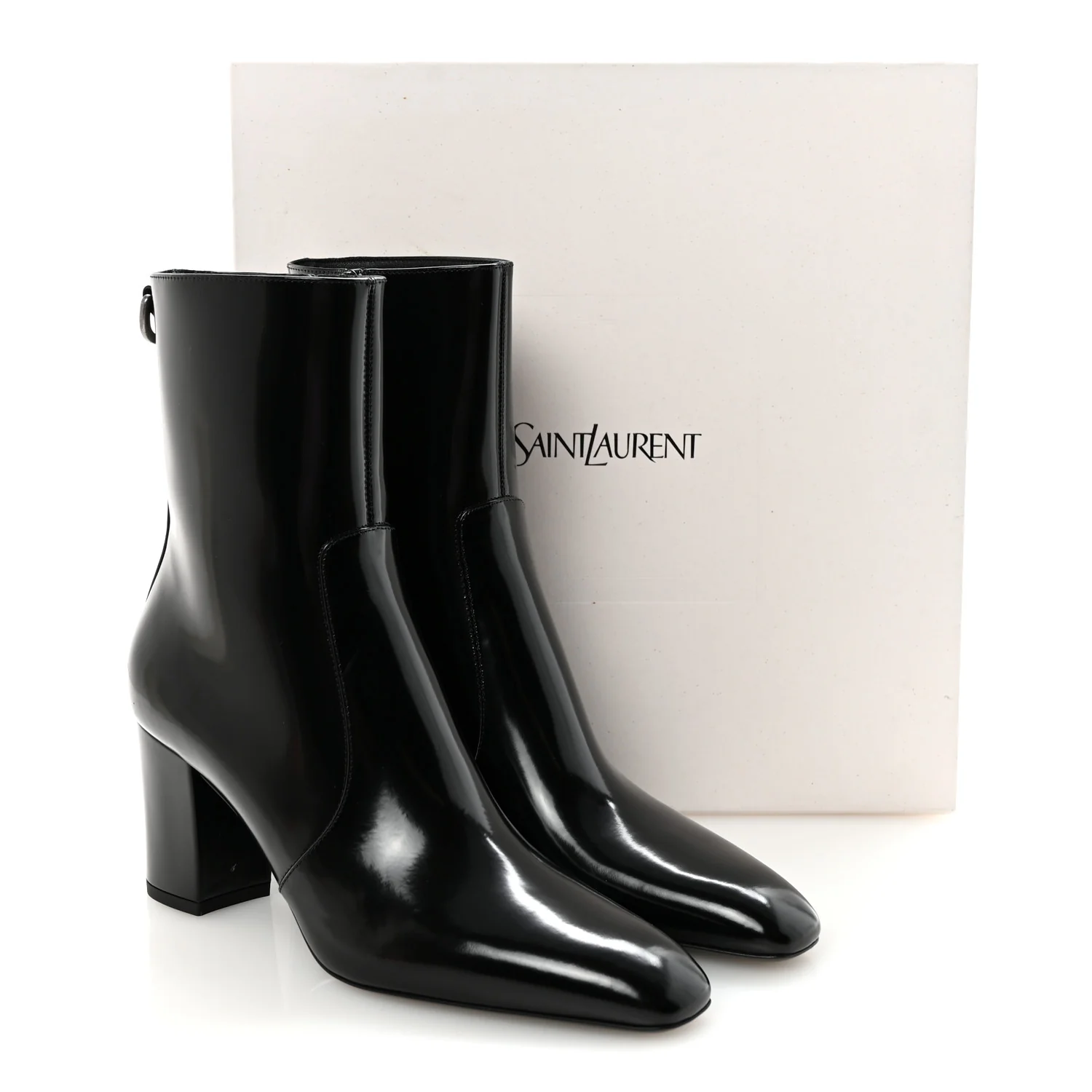 Vitello Marilyn Betty 70 Ankle Zip Boots 36.5 Black - Top Club