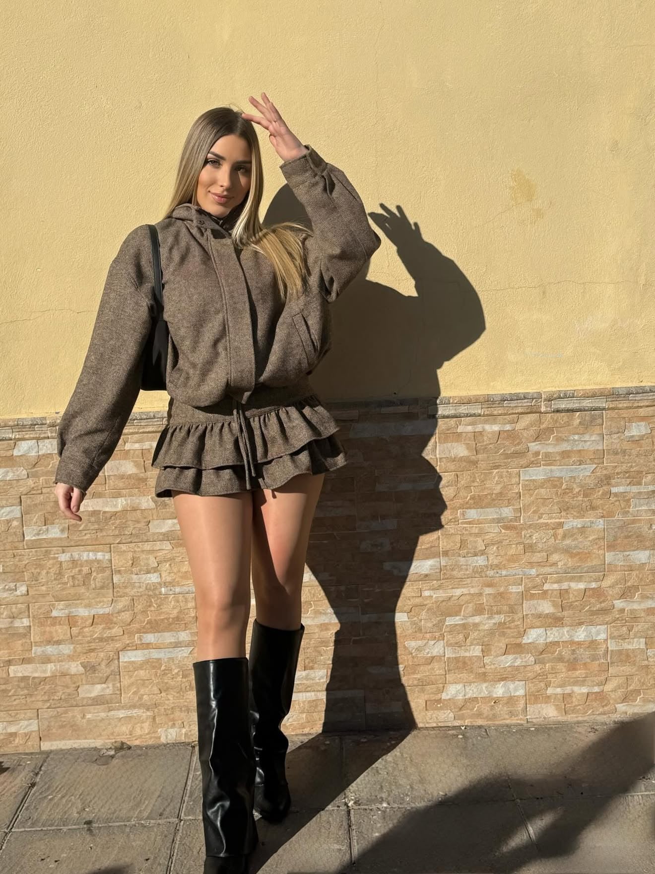 Wool skort set - XYPARS