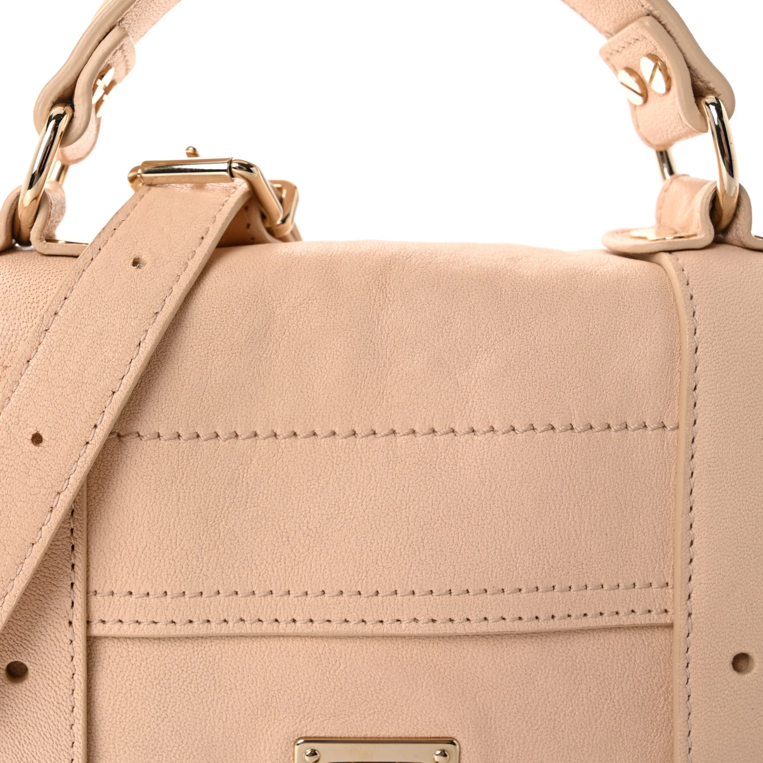 Lambskin Tiny PS1 Satchel Nude - Top Club