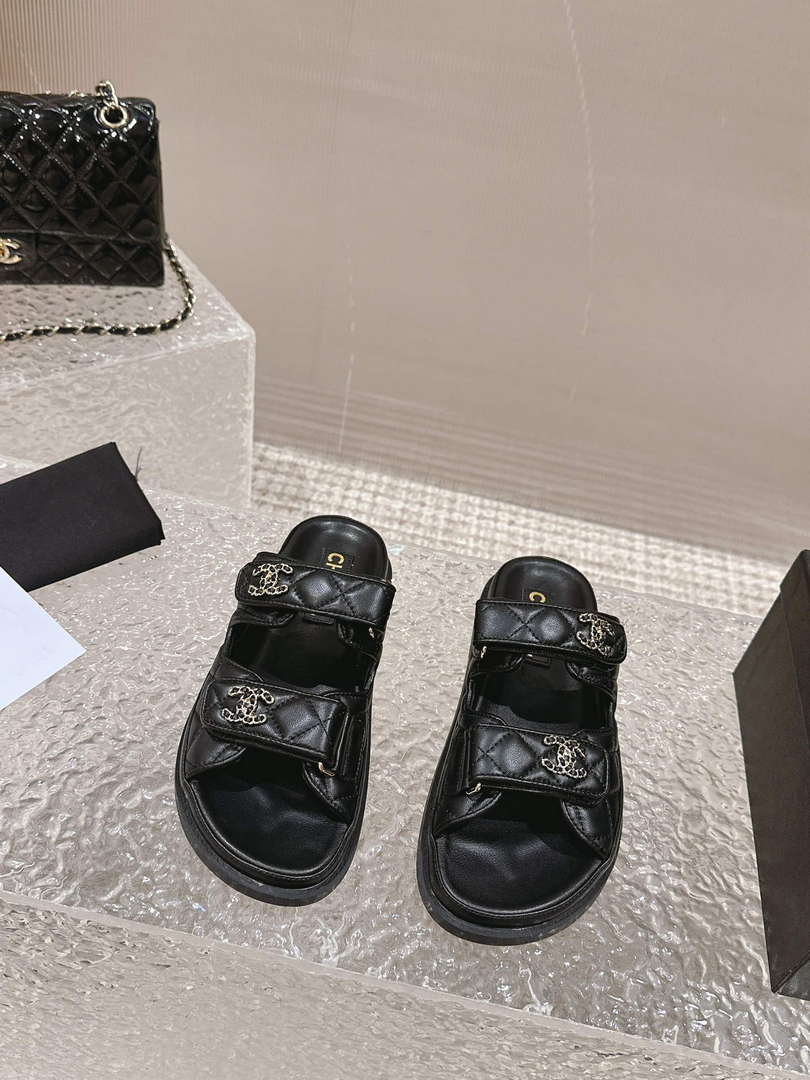 Chanel Women's Velcro sandals Fashion Shoes C93245 - Sneaker Replica Workshop