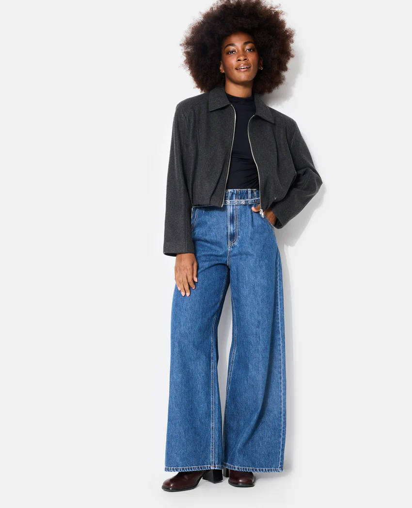 Pimkie Manteau court drap de laine forme boule