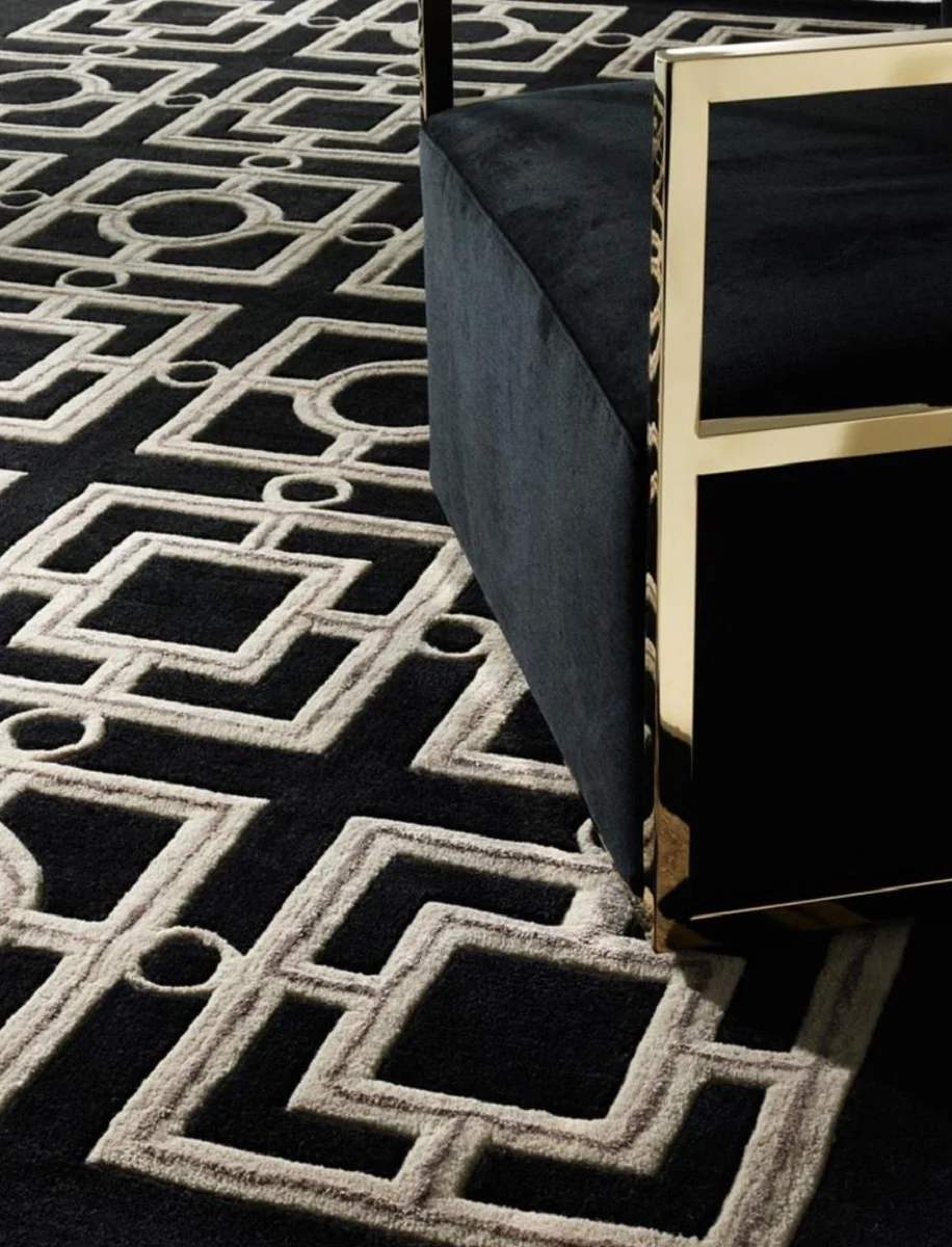 Luxury Hotel Carpet Black / Taupe - Various Sizes - Luxury Hotel Accessories