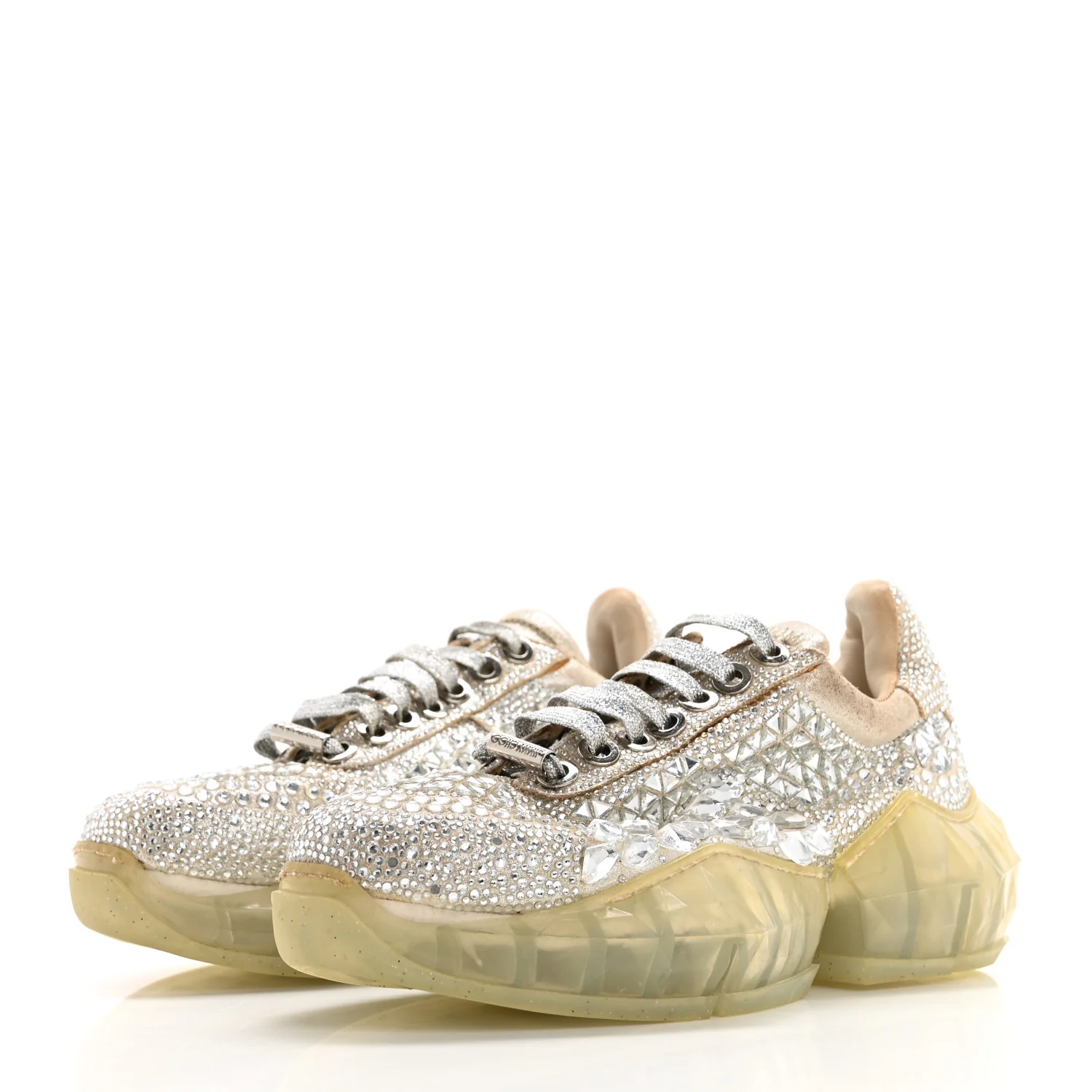 Crystal Womens Diamond F Low Top Sneaker 37 - Top Club