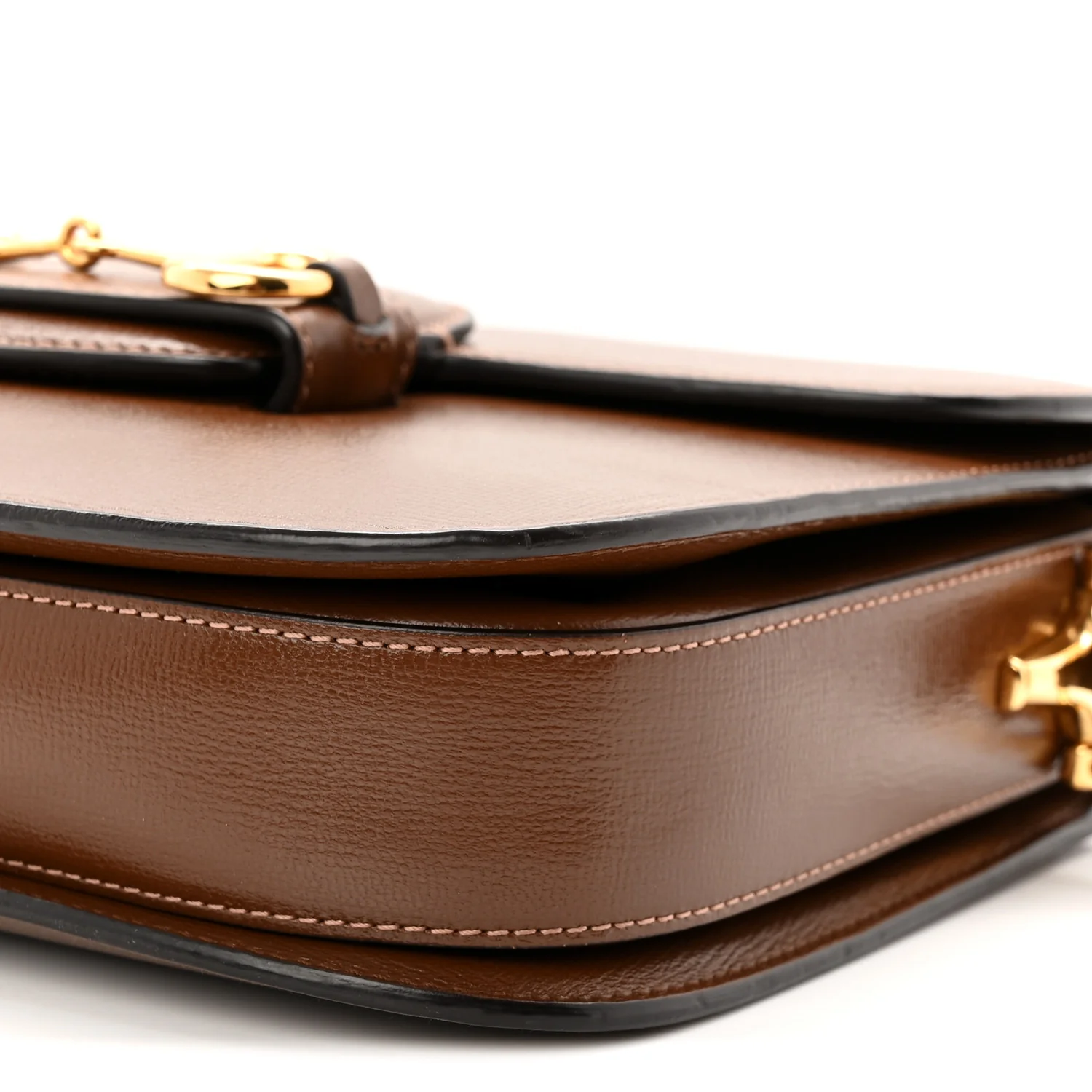 Azalea Calfskin Horsebit 1955 Shoulder Bag Brown Sugar - Top Club