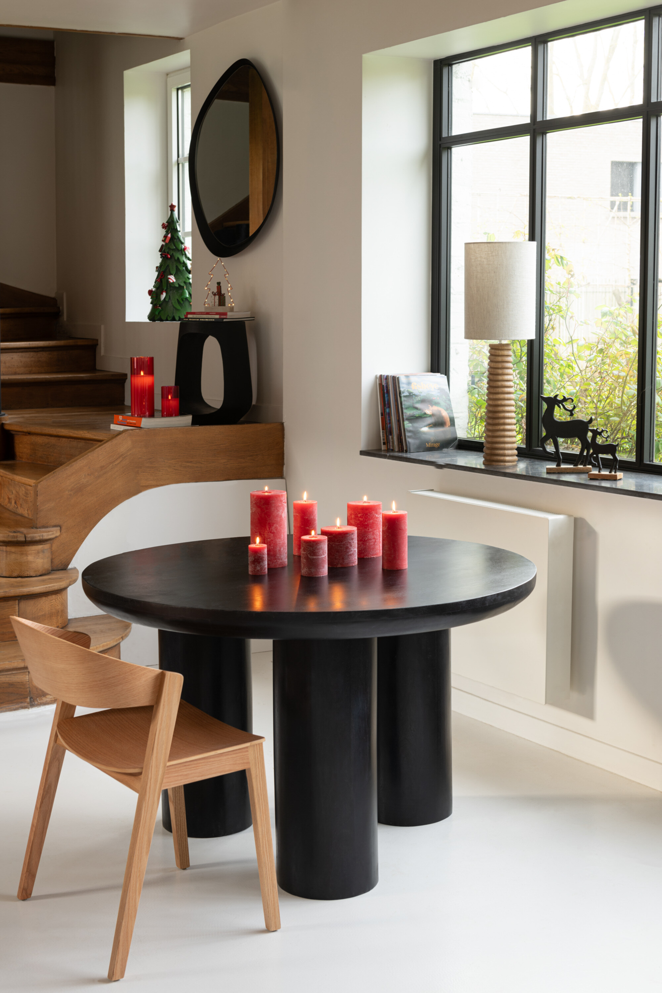 Eettafel TRIO Mangohout Zwart