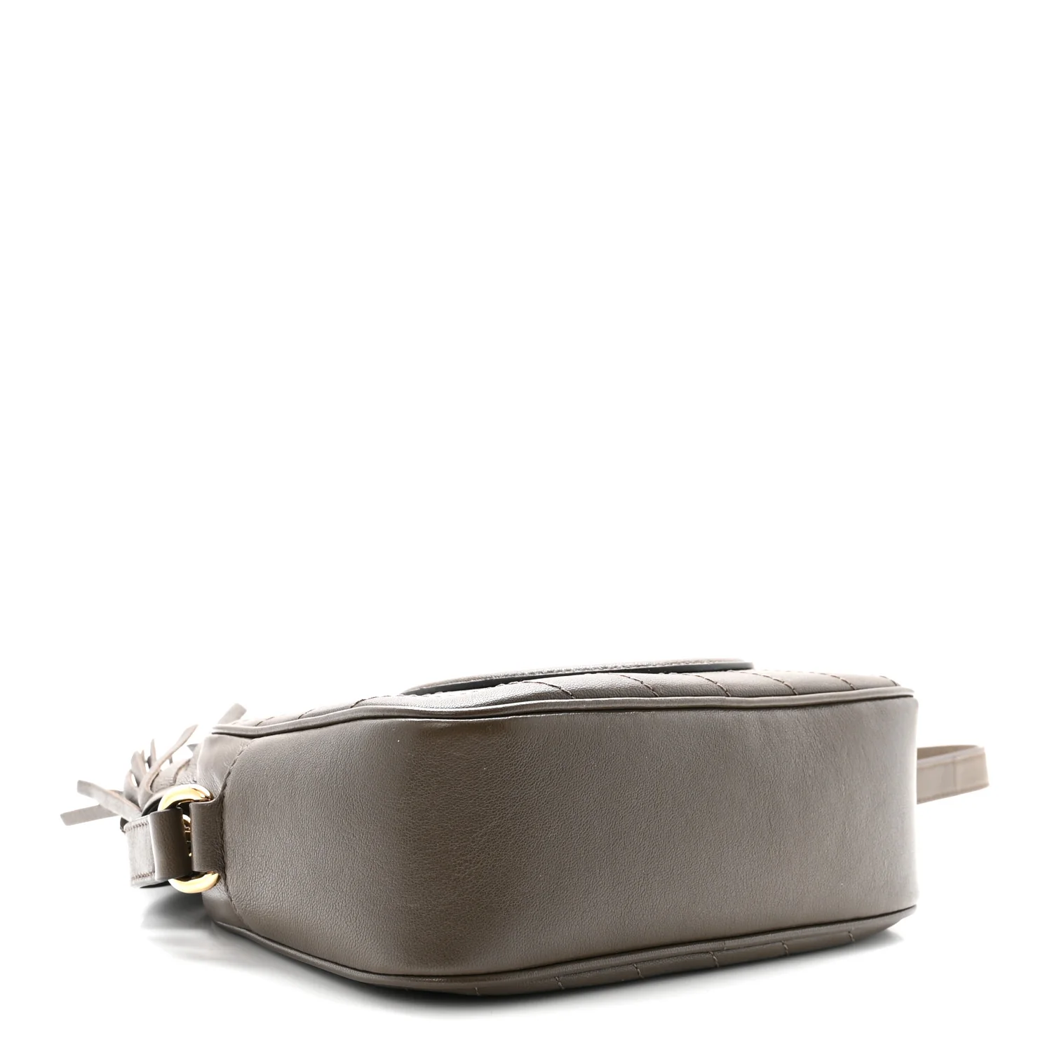 Sakai Be Green Calfskin Diagonal Stitched Small Blondie Shoulder Bag Craclet Brown - Top Club
