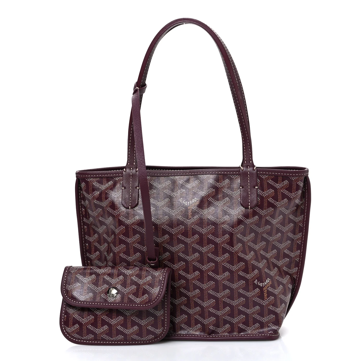 Goyardine Reversible Mini Anjou Burgundy - Top Club