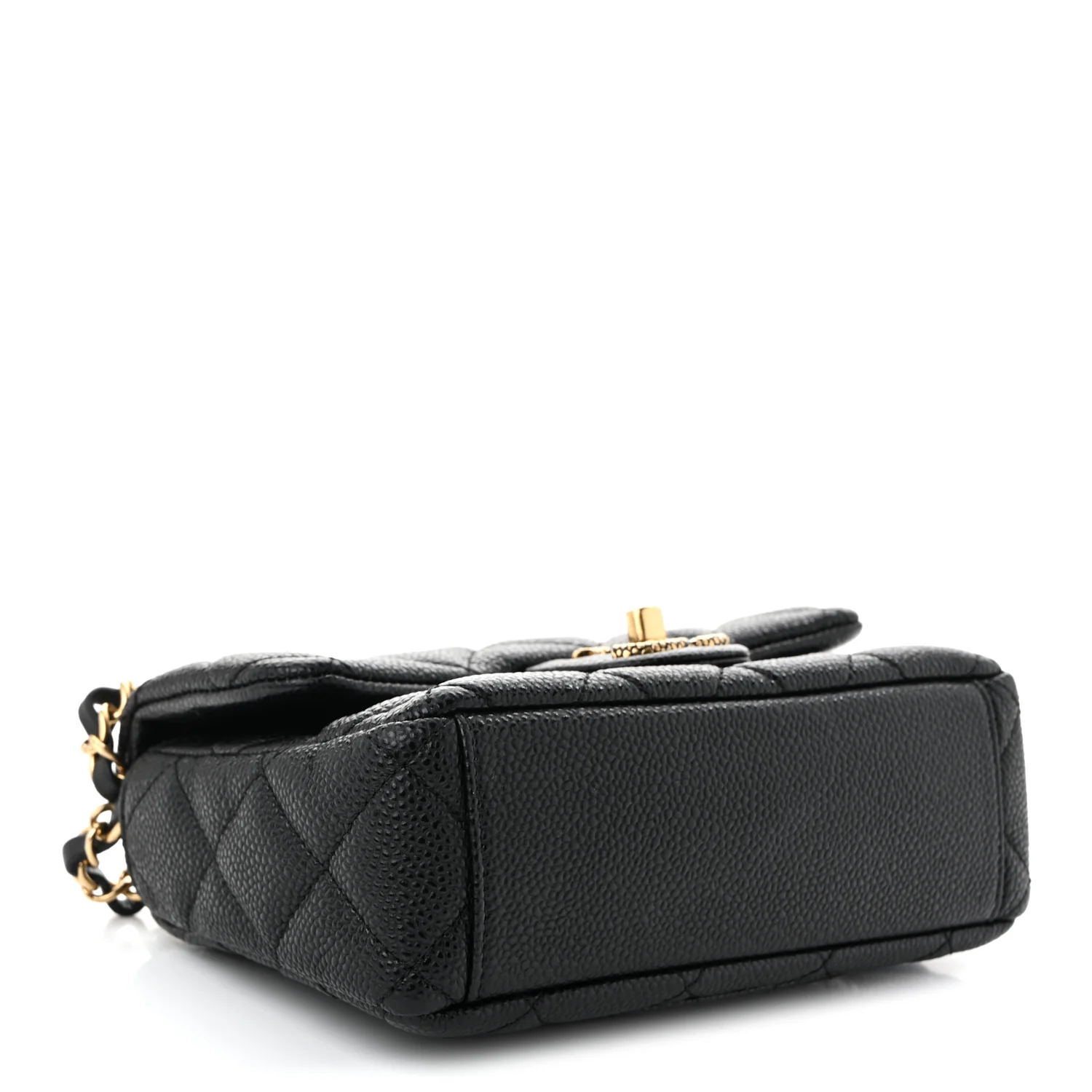 Grained Lambskin Quilted Mini Flap Black - Top Club